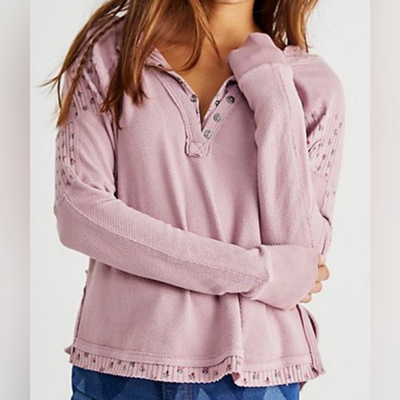 Free People Heart To Heart Henley in Daytime Fireworks - Picture 6 of 6